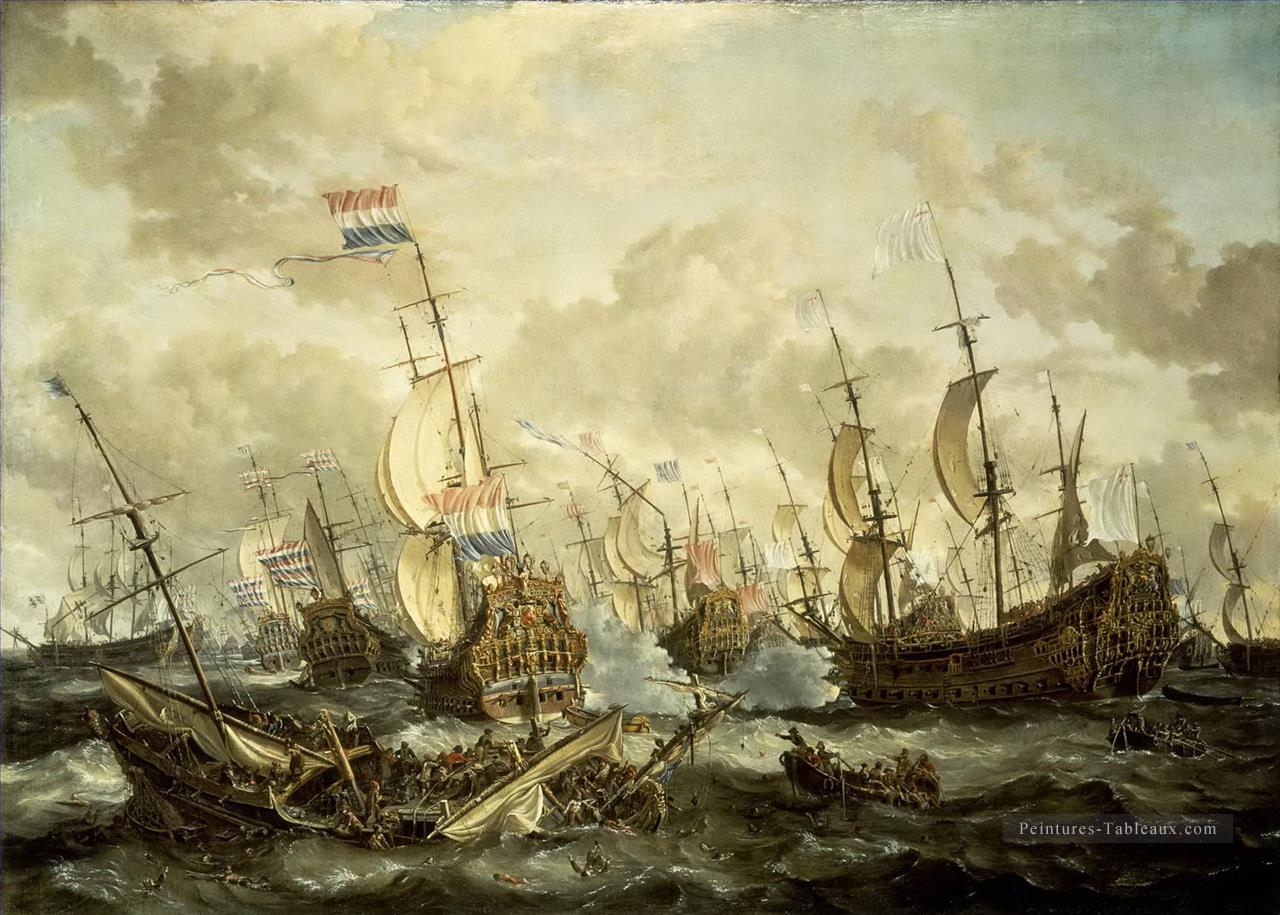 bataille navale classique Peintures à l'huile